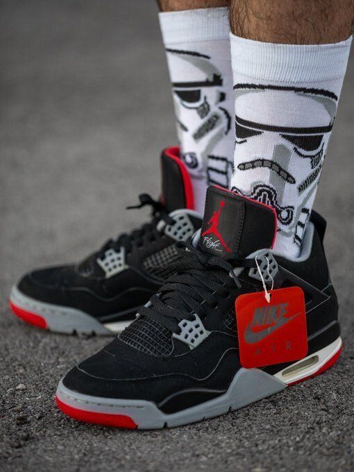 JustFreshKicks's tweet photo. Air Jordan 4 Retro "Bred" 🌹

• November 28th
• MJ Face Box
• Family sizing
• OG hangtag
• $230 https://t.co/jvoh3hJbRn