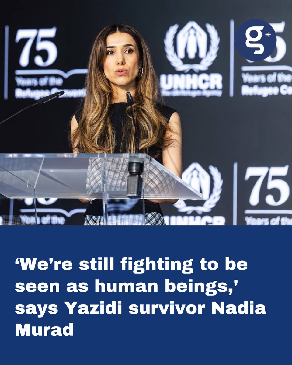 GenevaSolutions's tweet photo. Twelve years after the Yazidi genocide perpetrated by Isis, survivor and Nobel Peace Prize laureate Nadia Murad condemns the lack of justice for the victims. To date, at least 2,000 women and children remain missing.
➡️ https://t.co/dK0xErbrrR https://t.co/up9KtnlVCU