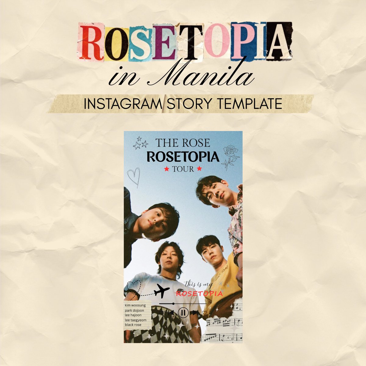 with_inah's tweet photo. 🌹 We made something fun for everyone!

Scan the QR code to use our ROSETOPIA Instagram Story template, customize it however you like and share it with your friends✨

We can't wait to see your stories. Let's spread the ROSETOPIA vibes together! ❤️

#TheRose #ROSETOPIAInManila https://t.co/Zd9WVK7hFs