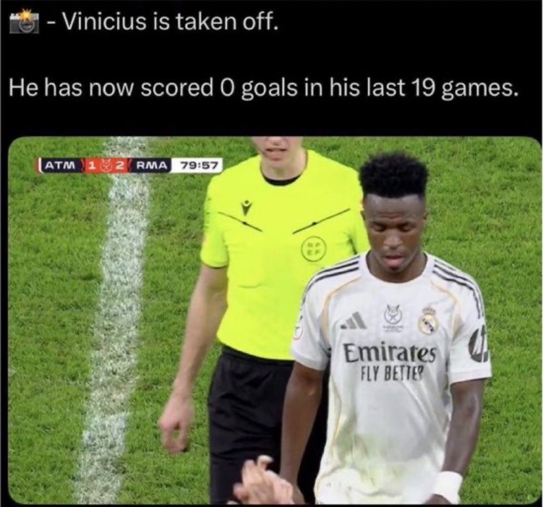 Krodyox's tweet photo. @AfcTrini @JohnHonesty__ This isn’t 2024. This is current Vini. Washed https://t.co/hR4Zo0aWMo