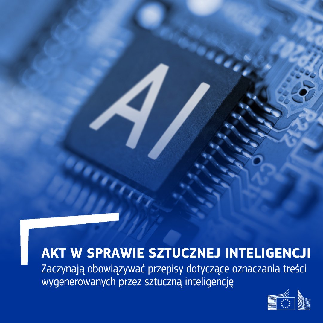 EUinWroclaw's tweet photo. Od niedzieli zaczął obowiązywać wymóg jasnego oznaczania treści wynenerowanych przez sztuczną inteligencję. Przepisy dotyczące przejrzystości mają przeciwdziałać ryzyku dezinformacji i manipulacji

Poznaj szczegóły → https://t.co/CZFl52yRtq https://t.co/XT6BHvNaul