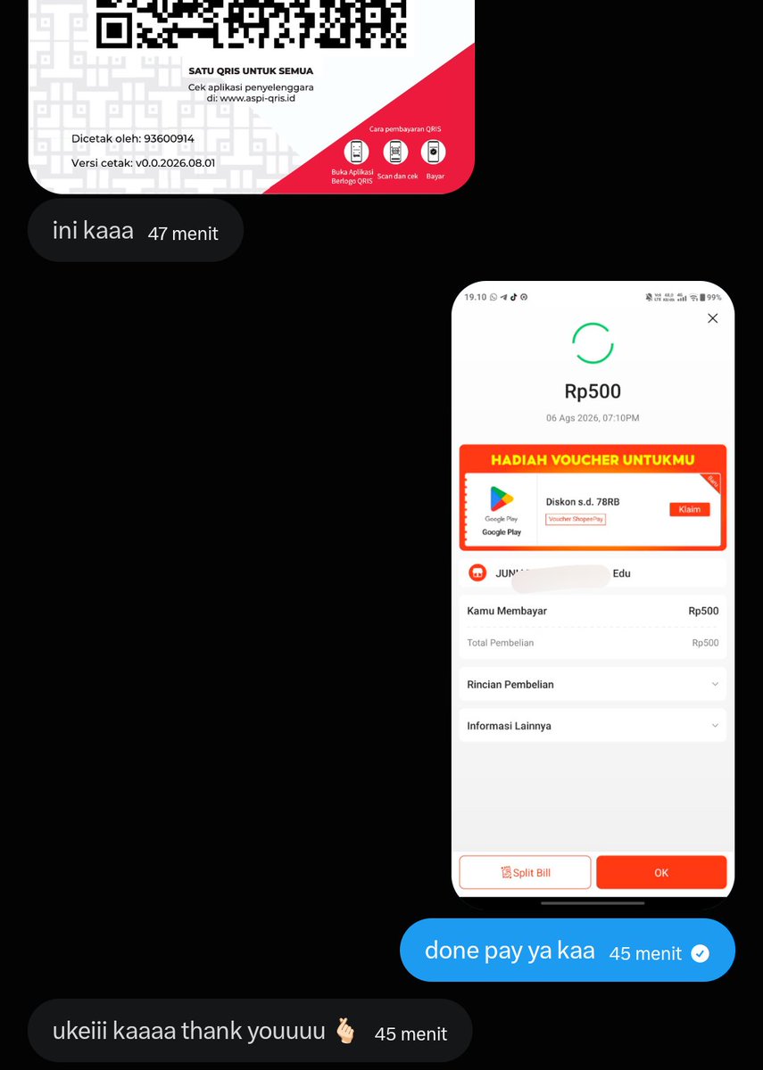 seyalivela's tweet photo. testi job receh di aku nih, walaupun baru dikit tapi trusted kok😆⭐ https://t.co/6MQptAzJiy
