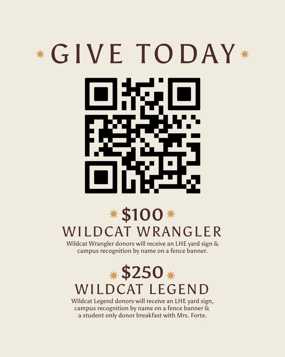 wildcatslhe's tweet photo. LHE is growing, and so is what our PTA can offer our students, teachers &amp; staff. Your donations directly support instructional programs, enrichment activities, professional development &amp; campus improvements.
Last year, the PTA funded 1,020 hours of tutoring for our students! https://t.co/wQmwA7Cti4