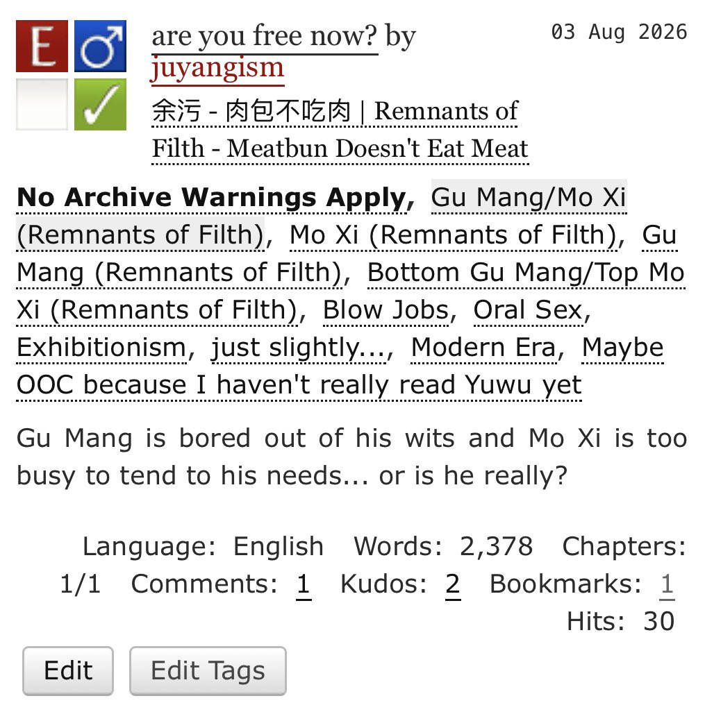 juyangism's tweet photo. are you free now?

#ximang, #yuwu | R🔞, modern au, established married ximang, mo xi calls gu mang “wife”, pwp (plot what plot?), bjs during a zoom meeting, maybe ooc cos i haven’t read yuwu yet, also this is my belated bday gift to @kttgtt.

🔗 https://t.co/rjTrU045yp https://t.co/BqOIfbGfoP