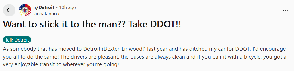 TransitGuideDET's tweet photo. Its true! @RideDDOT @CityofDetroit https://t.co/9PFY6H3ytq