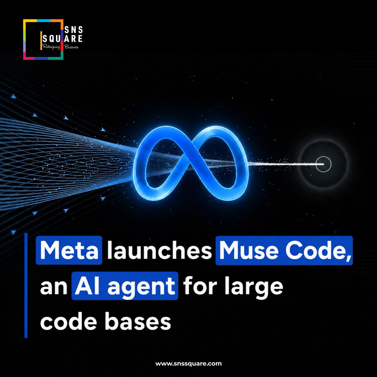 snssquare's tweet photo. Meta's Muse Code is an AI coding agent built for large codebases, helping developers understand complex projects, automate development tasks, and accelerate software engineering at scale.
#Meta #MuseCode #AIAgents #AI #Coding #GenAI #EnterpriseAI #Innovation #SNSSquare https://t.co/factmOfcEw