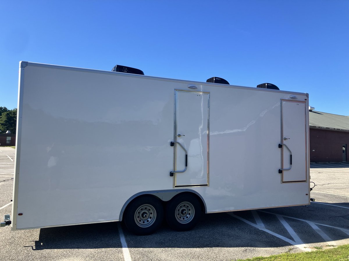 GNG_AD's tweet photo. Our new bathroom trailer was delivered today! This will provide an improved experience for our athletes, visitors, and fans with flushing toilets, running water, and climate control. https://t.co/PKnJlTJ3Xt