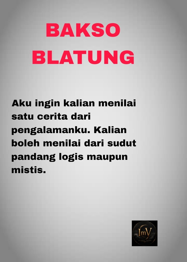 ViknalP83256's tweet photo. Cerita ini terjadi sekitar tahun 2012 an. Di tempatku ada penjual bakso. Ini salah satu bakso paling terkenal. Bahkan hingga sekarang masih jualan dan tetap terkenal, namun sudah tak seramai dulu.

@IDN_Horor @bacahorror #bacahoro https://t.co/mdGI9ocwHn