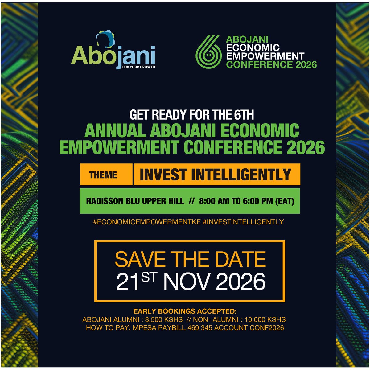 TheAbojani's tweet photo. "True economic empowerment comes when we invest in education, skills, and entrepreneurship, enabling people to take control of their own destinies."
~ Ban Ki-moon
#EconomicEmpowermentKE #InvestIntelligently https://t.co/7VPTHgHCgX