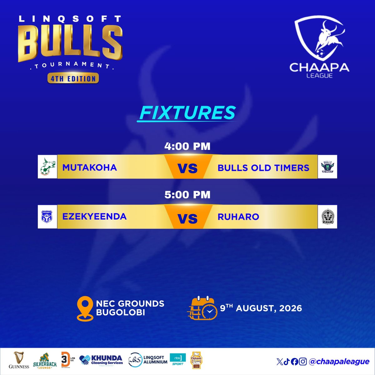 ChaapaLeague's tweet photo. The battle for semi-final slots heats up as @ezekyeenda_fc and @Ruharofc lock horns. @MutakohaFc welcomes BOT!
#BackToTheKraal https://t.co/wWdwhRlCc5