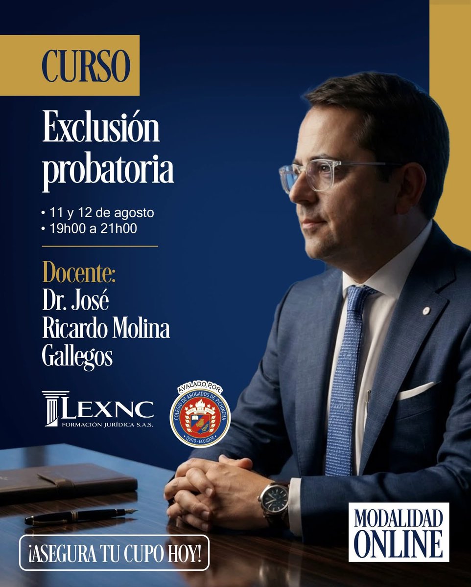 LEXNCFormacion's tweet photo. Protege el patrimonio y la libertad de tus clientes anulando pruebas que no cumplen con la ley. Las inscripciones para este curso especializado están abiertas, pero los accesos son limitados. ¡Contáctanos por DM!

⚖️ Cursos especializados avalados por el CAP 📚 https://t.co/jXIXQ9QoOA
