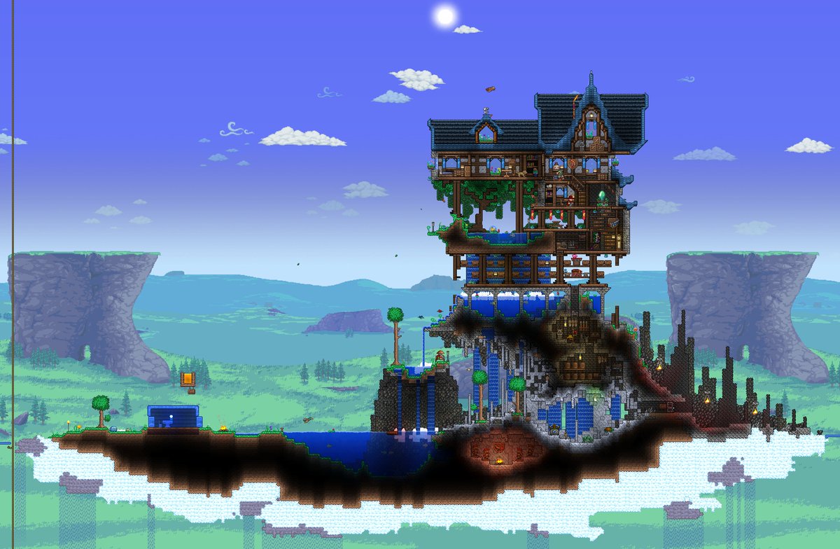 articscarf's tweet photo. I never showed off the finished version I made but this is probably one of the best houses Ive made in the game https://t.co/rMdT3IvNgM