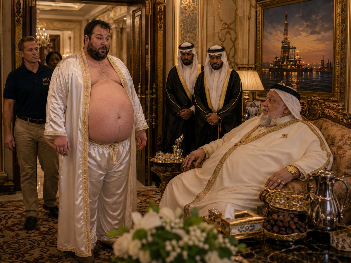 BulkBeneath's tweet photo. The ad said: “Large belly wanted. High pay.”
He didn’t realize it was for a royal position. 👑
#WeightGain #Transformation #FatArt https://t.co/cHxLSselB0