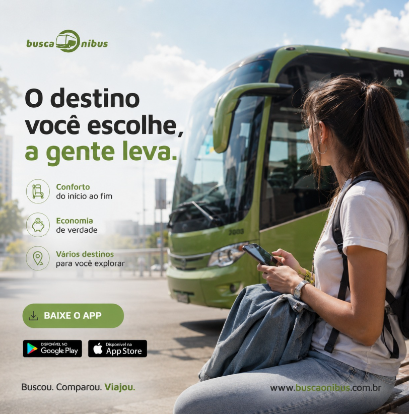 buscaonibus's tweet photo. O próximo destino está mais perto do que você imagina 🚍
Compare preços de diversas viações, escolha a melhor opção e viaje economizando, sem abrir mão do conforto.
Acesse o link da bio e encontre sua próxima passagem em poucos cliques! 💚
#viagem #passagembarata #onibus https://t.co/6XDyvUqJSf
