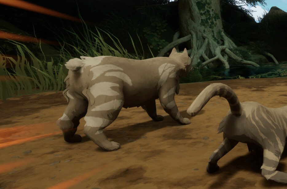 simonediesimons's tweet photo. seems like the cat creation could be pretty detailed!! we can already see tail stumps, curled ears, and heterochromia https://t.co/alfTnQenvR