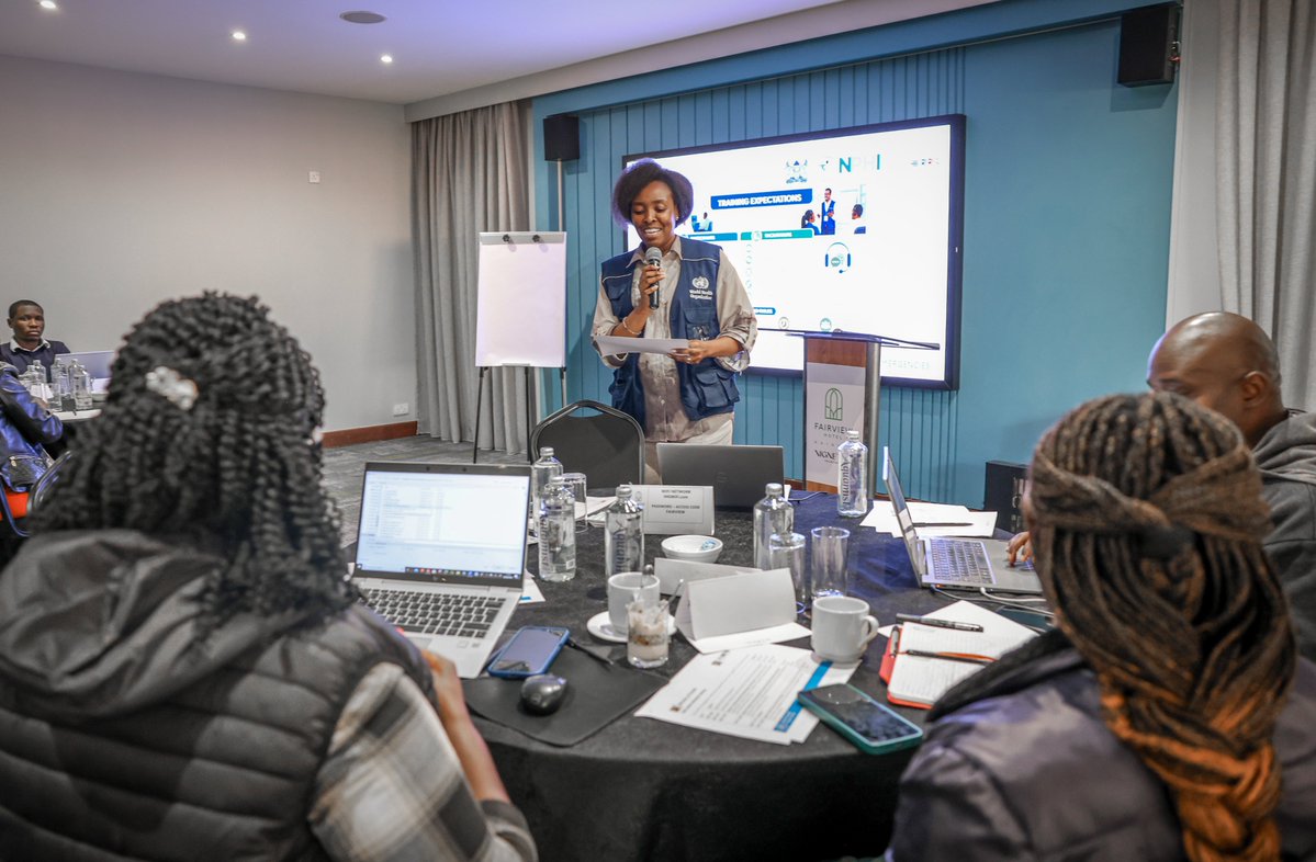WHOKenya's tweet photo. ☎️ Every call to a health hotline is a chance to provide accurate information before rumours fill the gap.

🇰🇪 @MOH_Kenya, @NPHIKenya and @WHOKenya are conducting a two day Call Centre Refresher Training, equipping frontline call agents to respond to public inquiries on #Ebola. https://t.co/xnszvZVzL6