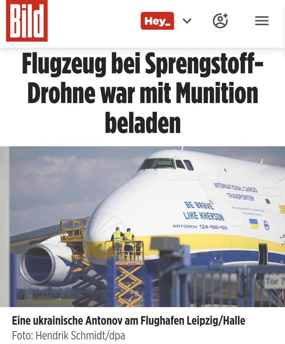 ZentraleV's tweet photo. Der eigentliche Skandal ist nicht die Drohne (Herkunft unbekannt), der wahre Skandal ist, dass mit Munition beladene Frachtflugzeuge für die Ukraine zivile deutsche Flughäfen nutzen – ein Absturz oder Brand hätte verheerende Folgen mit vielen Toten.
https://t.co/TH3R5WS9ib