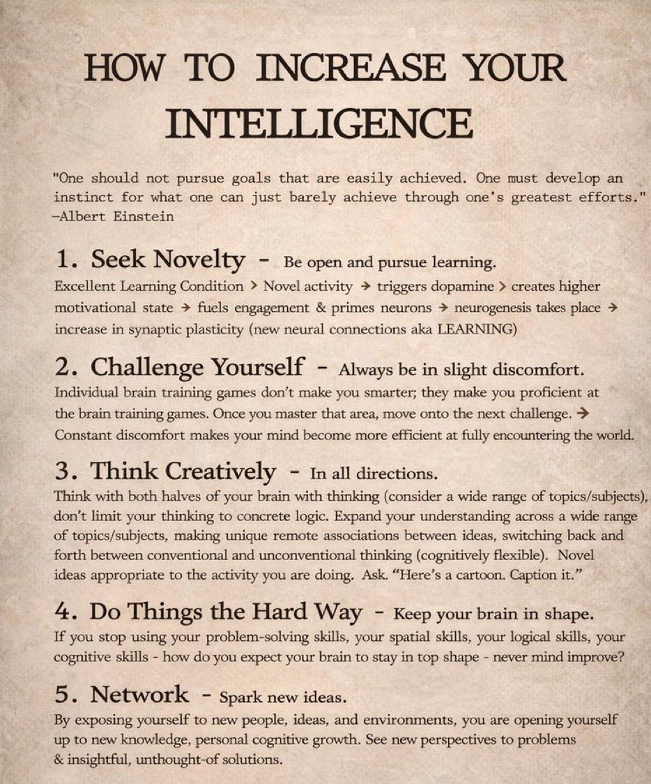 Philosophergril's tweet photo. How To Increase 📈 Your Intelligence. https://t.co/mnSESNUuaS