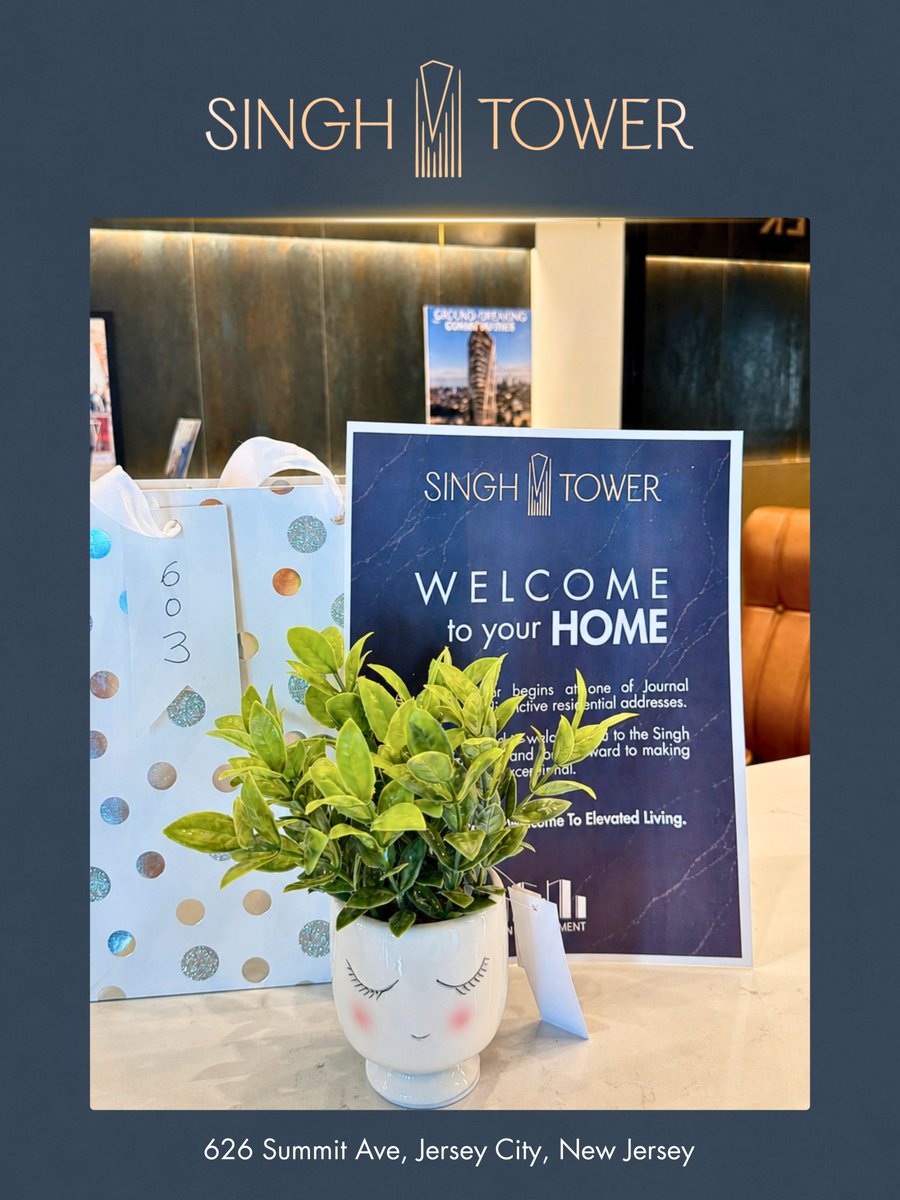 GnManagement's tweet photo. The welcome begins before you even step inside.

As official move-ins get underway at Singh Tower, each new resident is being welcomed with a thoughtfully prepared kit to mark the beginning of life at one of Journal Square’s newest luxury addresses. https://t.co/Dex819j9hd