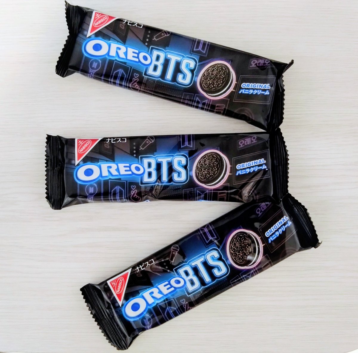 pyoko0613's tweet photo. BTSのオレオ発見💜
クッキーのとこ紫じゃないんや😳
#oreo #rj #ちいかわうさぎ #ちいかわ #chiikawa https://t.co/p6HRtv2LAL