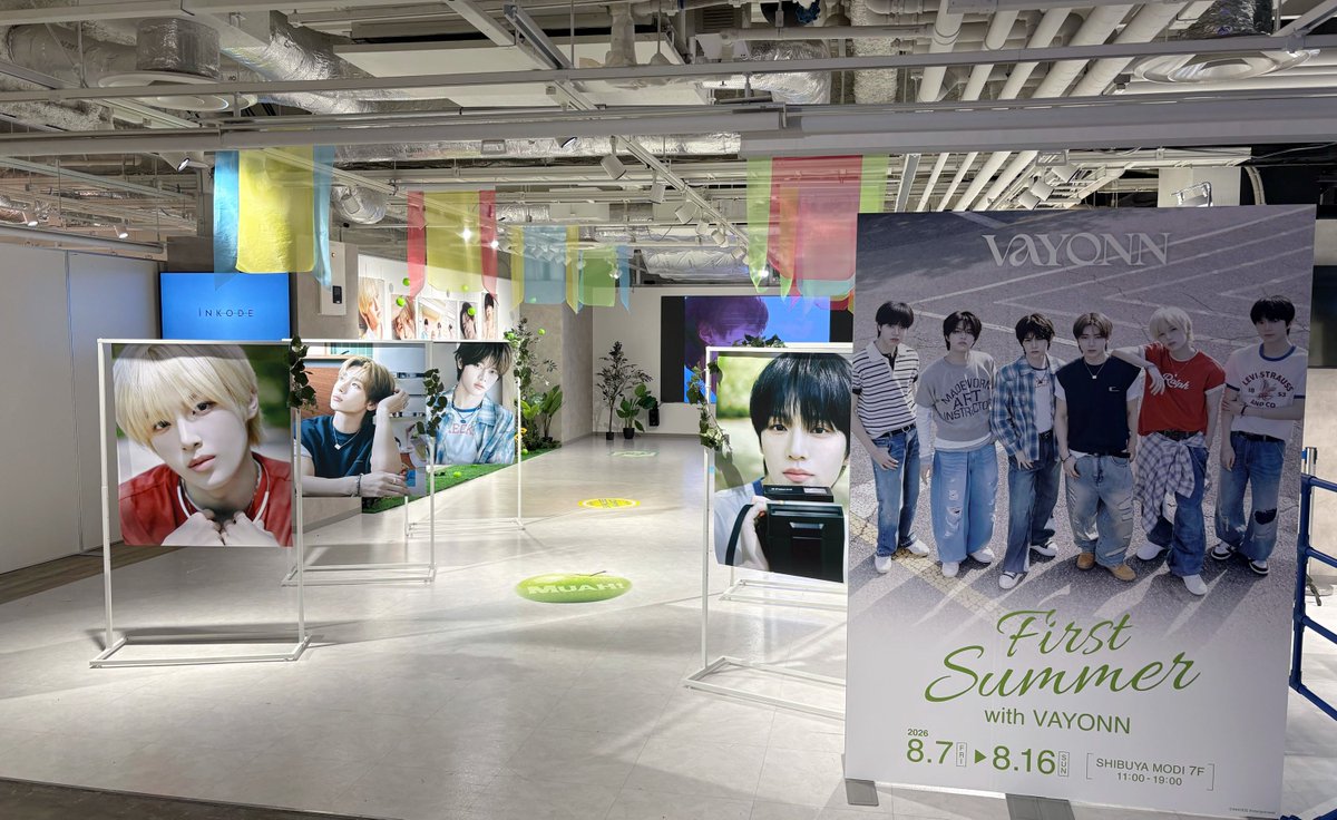 VAYONN_JP's tweet photo. [🔔]VAYONN POP UP STORE
『First Summer with VAYONN』
本日よりスタート🍏

📍渋谷モディ 7F
📅2026.8.7(金) - 8.16(日)
⏰11:00～19:00
🔗https://t.co/b3t8kWk4ye

#VAYONN #베이온 #ベイオン https://t.co/mWqoDaSjZl
