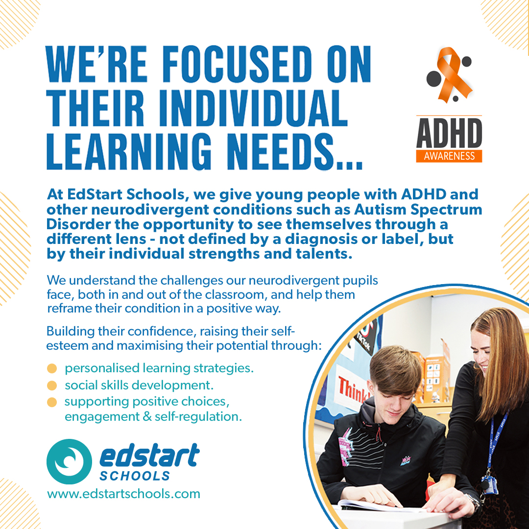 edstart_sch's tweet photo. Our #team is passionate about helping all #neurodiverse #Students, including those with #ADHD & @Autism, to recognise & develop their individual talents & strengths, transform their confidence and fulfil their maximum #potential. #ADHDSupport #ADHDCommunity #AlternativeProvision https://t.co/KCYcqOnIRj