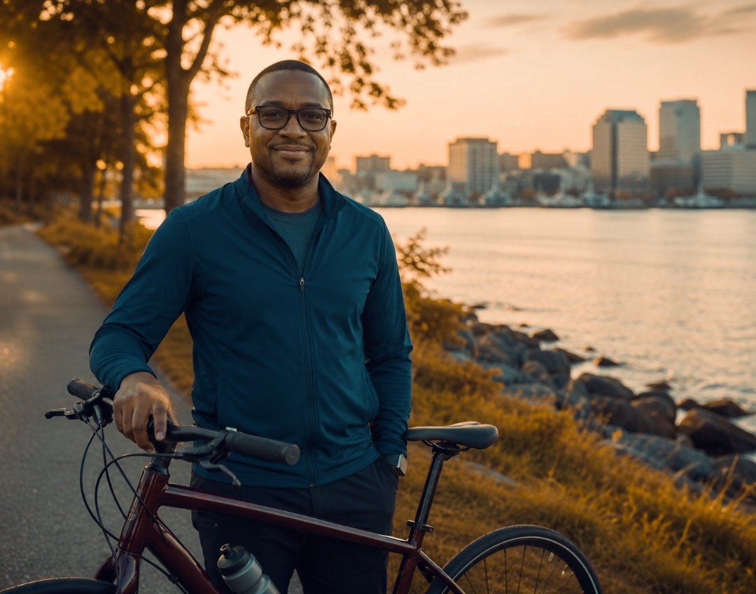 SugarDocHealth's tweet photo. A bicycle can take you to work.
It can also take you towards better health.
Happy #CycleToWorkDay! 🚴♂️
If you cycled to work today, how long was your commute, and what's your favourite part of the journey? 👇 https://t.co/OUyAiNUg3x