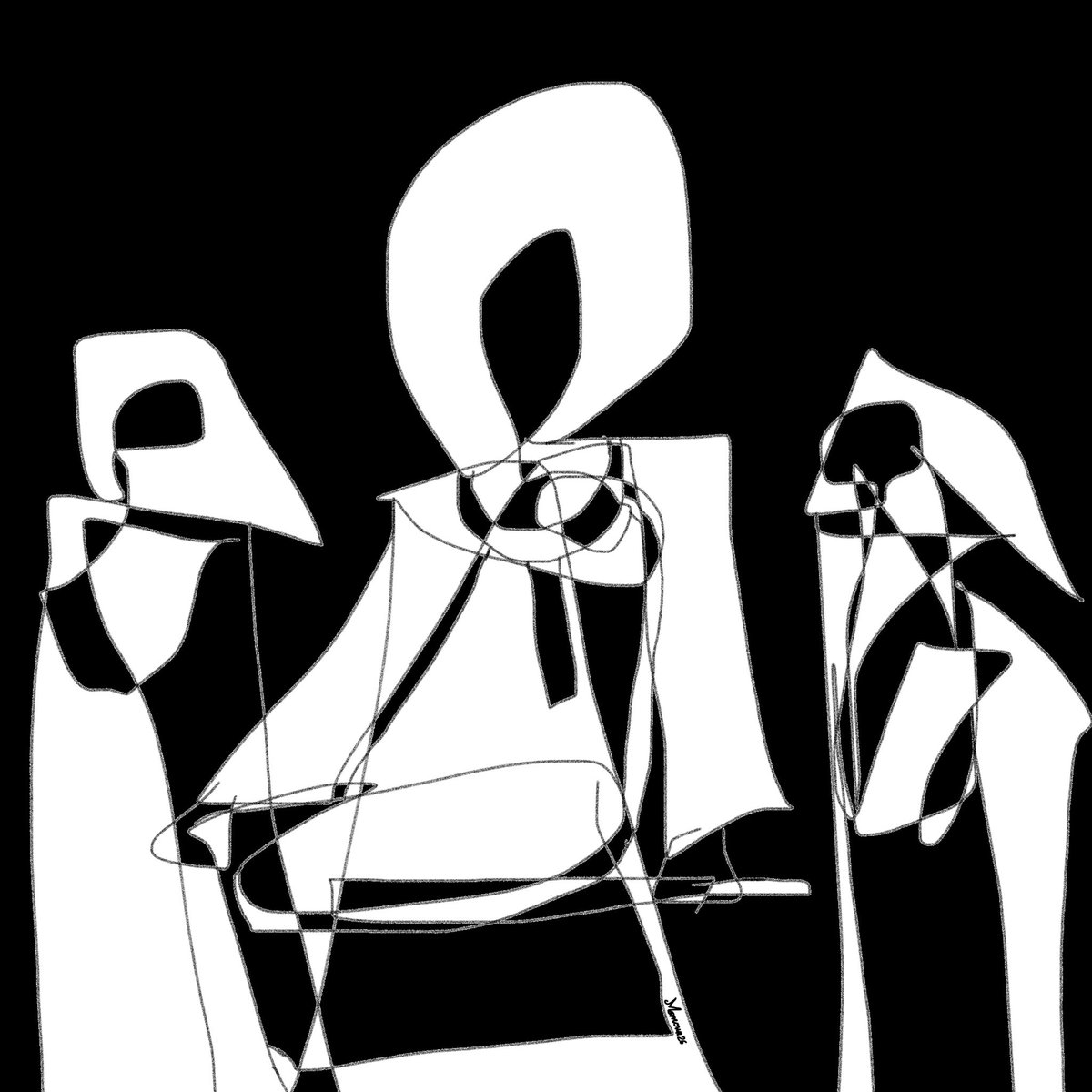 MamounA380's tweet photo. Studies in Abstraction — Series I
What do you see first?
Four studies exploring how everyday scenes can be reduced to line, shape, rhythm and negative space while remaining recognizable.
#AbstractFiguration #SudaneseArt #ContemporaryArt #Drawing #BlackAndWhiteArt https://t.co/YAzzMfhh6D