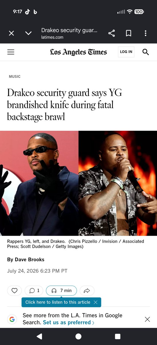 Ms_cherry207's tweet photo. @fymitsq @FyahArounsavath @VibeMagazine Sir you just proved my point you dumb ass. I literally said the security guard testified that YG did it. There isn't any evidence so far linking him outside that sworn testimony again GOOGLE IS YOUR FRIEND. here's the LA times article would you like a link. It's sworn testimony https://t.co/m6nrNaiDOX