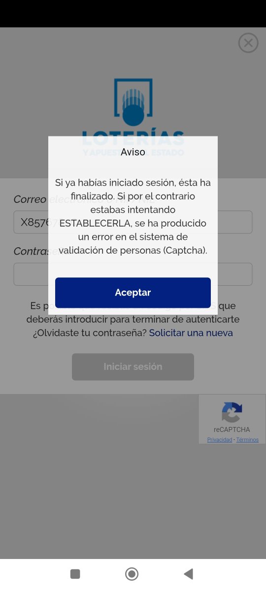 jejeloos's tweet photo. Hola. Hace semanas que es casi imposible conectarme a la App móvil. ¿Soy el único a quien le pase? 
@loterias_es https://t.co/moMVtPXVz3