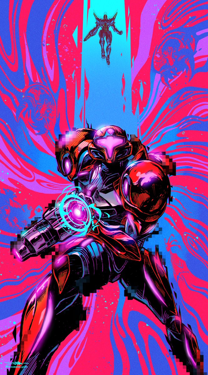 Kazumasa_yskn's tweet photo. Psychic Happy Anniversary!!!!!! 
#Metroid #Metroid40th https://t.co/OnI9bOnraR