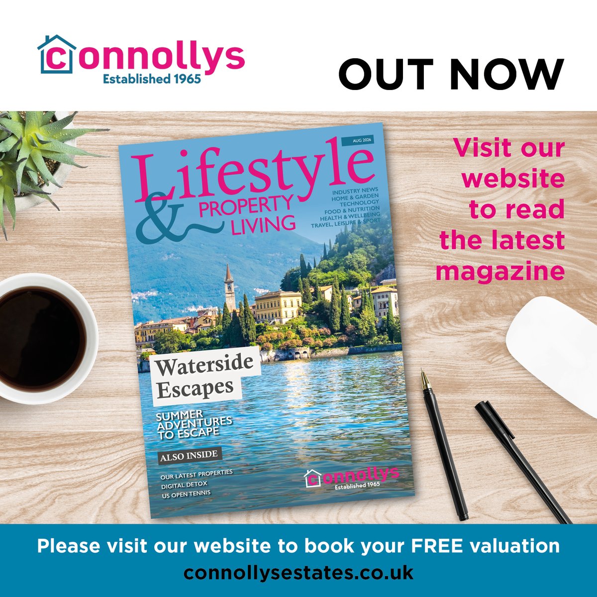 ConnollysSales's tweet photo. Our August magazine is out now! Click, tap, or copy &amp; paste the link below to check out the new edition and your very own digital copy! #August #Magazine #EstateAgentsUK

https://t.co/0W7MLnHNfQ https://t.co/Jo4CCn0aoc