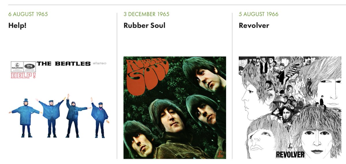 the_60s_at_60's tweet photo. 12 months, 3 albums. https://t.co/LRaAvCLa0L