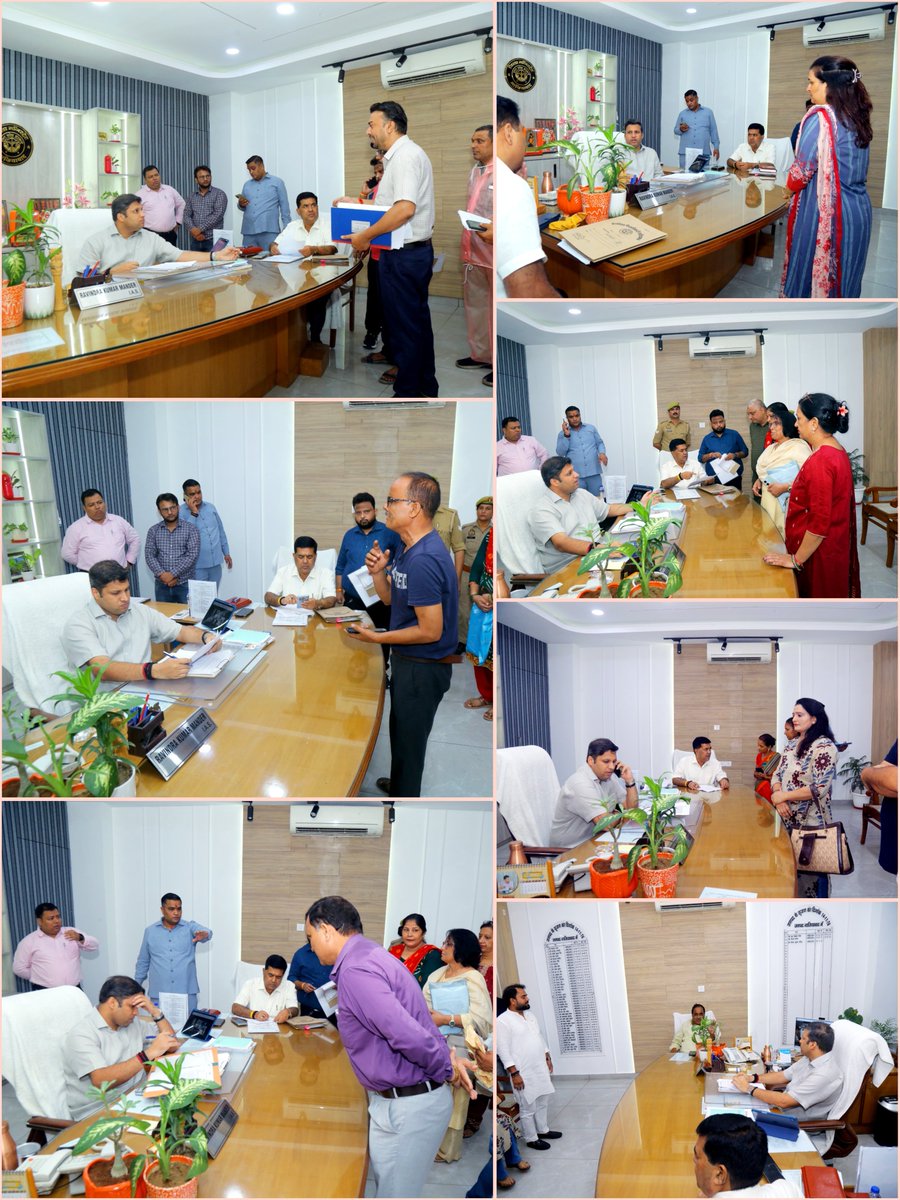 dm_ghaziabad's tweet photo. #जनता_दर्शन (प्रातः 10 बजे से) में आए जनसामान्य की शिकायतों को सुनकर उनके त्वरित, समयबद्ध व गुणवत्तापूर्ण निस्तारण के लिए संबंधित अधिकारियों को निर्देशित किया।
👉जनता दर्शन के दौरान उपस्थित जन सामान्य की शिका���तों को एक -एक व्यक्तियों से सुन कर संबंधित अधिकारियों से दूरभाष पर वार्ता कर, शासन के मंशा अनुरूप, गुणवत्तापूर्ण निस्तारण सुनिश्चित कराने तथा जमीन से संबंधित समस्या को पुलिस व राजस्व की संयुक्त टीम के द्वारा तत्काल मौके पर जाकर गुणवत्तापूर्ण निस्तारण ससमय सुनिश्चित कराएं जाने के निर्देश दिया गया।
👉यदि आपकी भी कोई शिकायत है तो जनता दर्शन में स्वयं उपस्थित होकर प्रार्थना पत्र उपलब्ध करा सकते है।
👉कृo सर्वप्रथम सम्बन्धित अधिकारी को अवगत कराएं।

@UPGovt 
@CMOfficeUP
@ChiefSecyUP
@CommissionerMe3