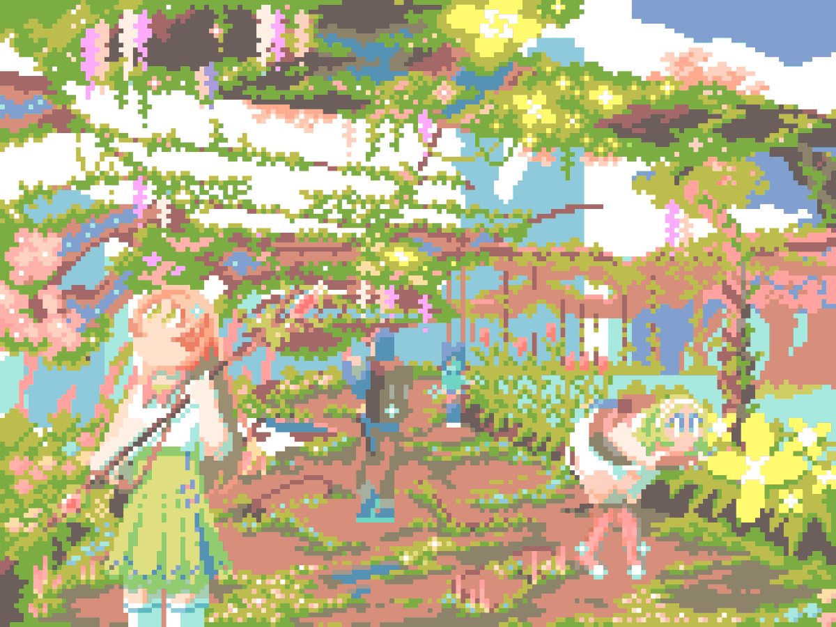 16.カラフルドット＊さやたぐ WIP and finally I start doing coloring? It's more like already