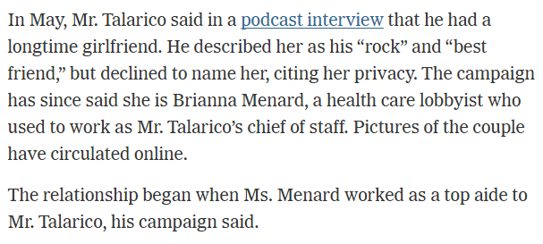 ZachKraft7's tweet photo. Wow

After denying for months that he engaged in an inappropriate relationship with his chief of staff while she worked for him, James Talarico admits to the New York Times they began dating while he was paying her. https://t.co/fcglrW8NsH