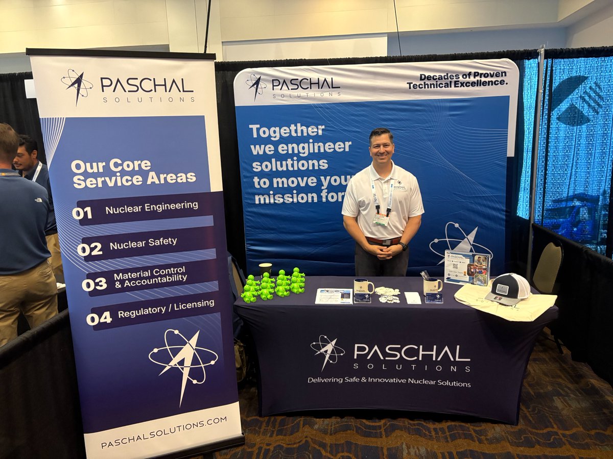 PaschalSolInc's tweet photo. ⚛️ What a great experience at the East Tennessee Economic Council’s 2026 Nuclear Opportunities Workshop!

Paschal Solutions, Inc. was proud to participate as a Plutonium Partner and join professionals from across industry, government, research, and academia for two days! https://t.co/B3RTuH92Gu