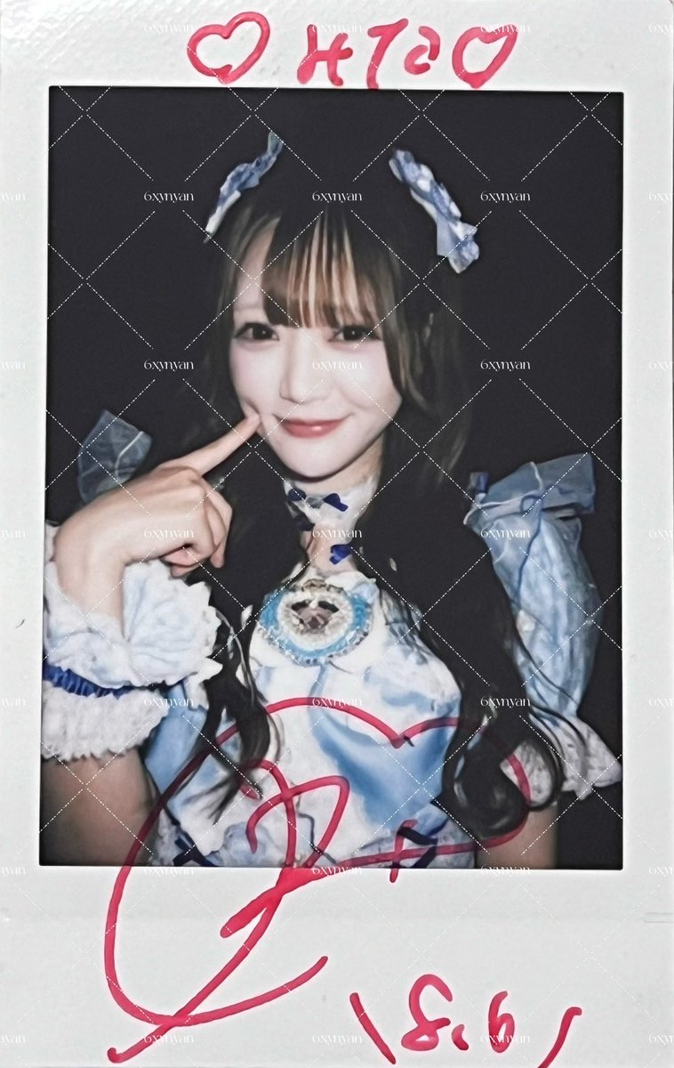 6xynyan's tweet photo. 2026.8.6 メガアミューズ

炎谷莉奈ちゃんと初めましてできた❕
実物可愛すぎて話そうと思ってたこと全部飛んじゃった😭今日は水色で可愛すぎお姉さんだった꒰՞ʚ̴̶̷́ ·̫ ʚ̴̶̷̥̀՞꒱
とにかく可愛すぎた推し確♥️✨️
 #ちーちぇき 
 #夜行性アミューズ https://t.co/fqJXKhtQ3T