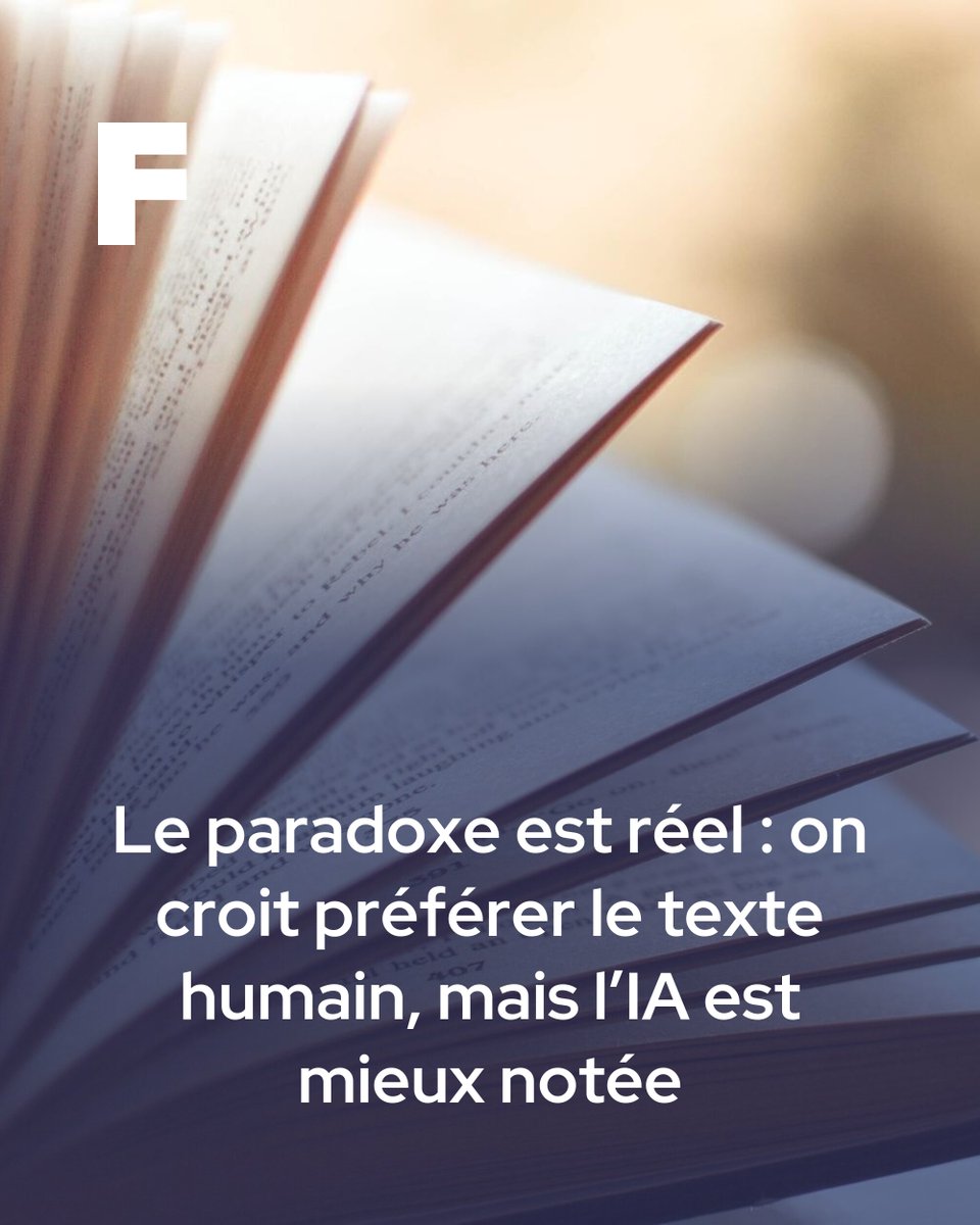 futuratech's tweet photo. Humains vs IA : qui écrit vraiment mieux ? 🤔
➡️ https://t.co/3eTckkYJ0U https://t.co/yKUqfXQNEN