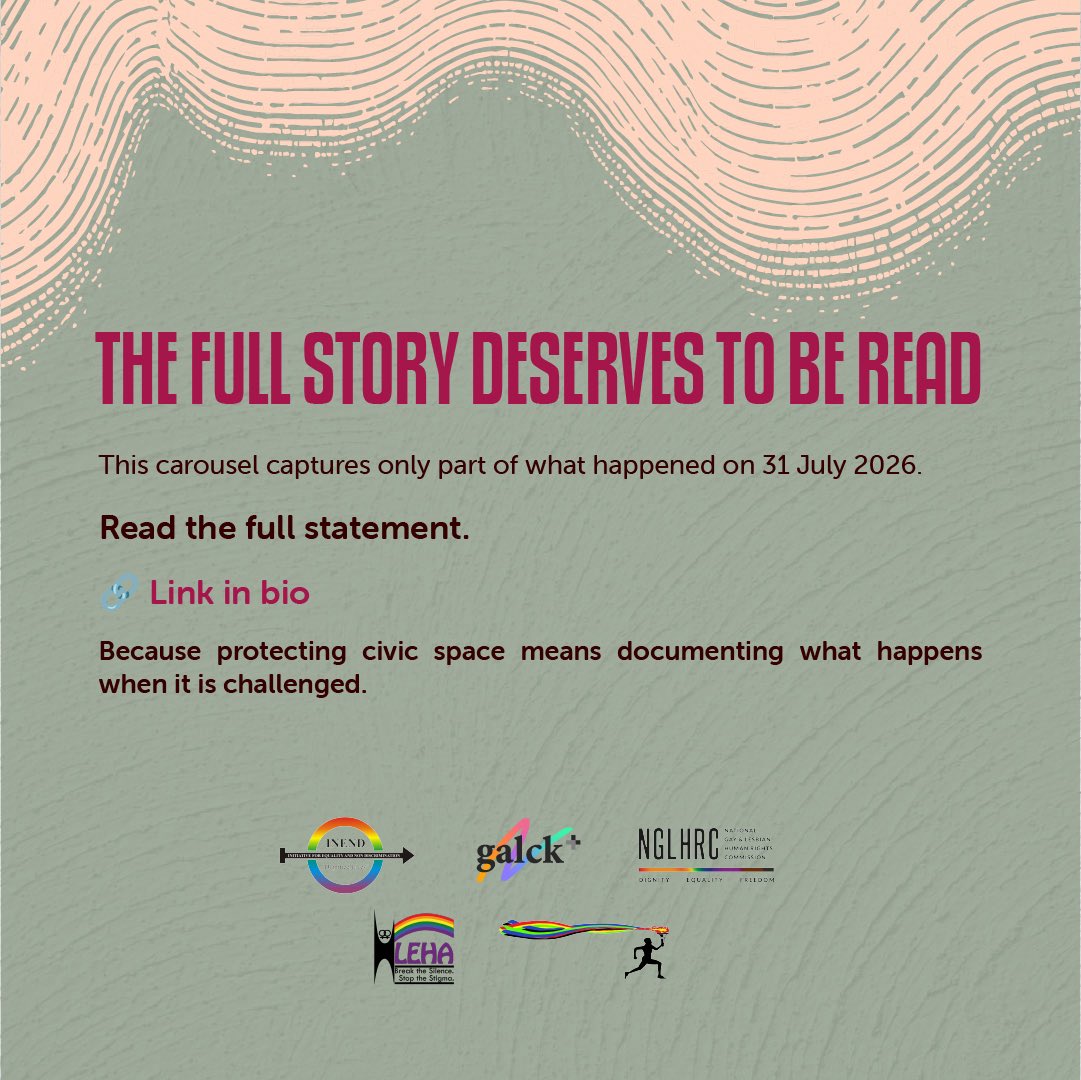 galckplus's tweet photo. On 31 July 2026, a peaceful civic engagement forum became the scene of intimidation, discrimination, and an attempt to silence LGBTQ+ civic participation.

This joint statement goes into detail on what happened and why it matters!

https://t.co/BendS23QQG https://t.co/aciKHj1g5p