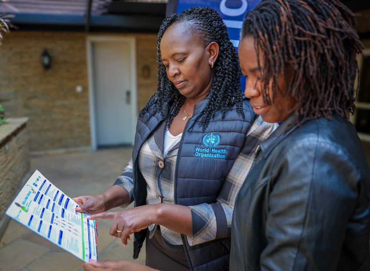 WHOKenya's tweet photo. Agents also received Ebola Virus Disease FAQs, printed and laminated for quick reference at their desks, equipping them to answer every caller with accurate, consistent information.

🌐 Supported by @WHOKenya, alongside @MOH_Kenya and @NPHIKenya, this refresher strengthens Kenya's frontline response to rumours and misinformation.

https://t.co/mG7OAcgetn