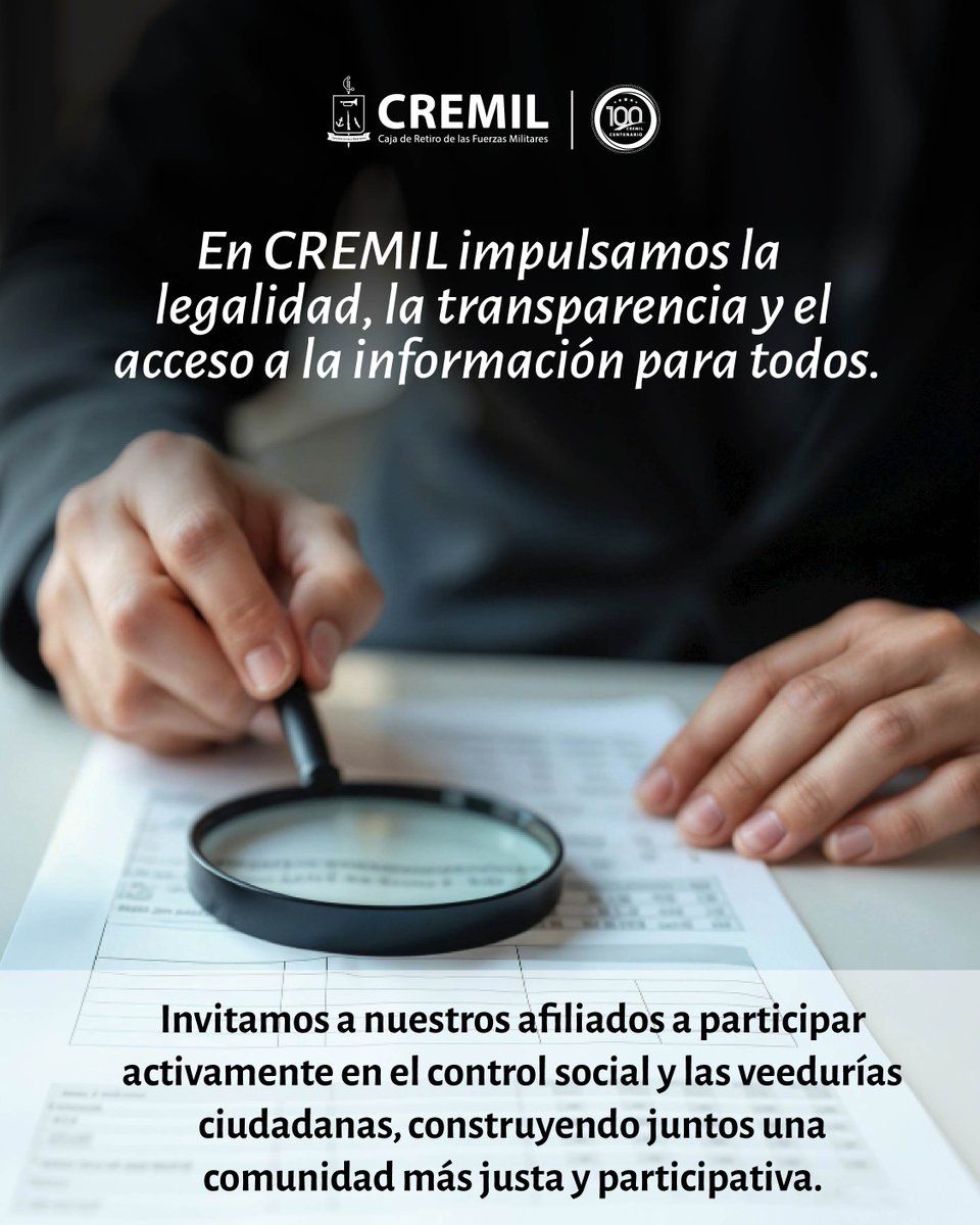 Cremil_Co's tweet photo. ¿Interesado en ejercer control ciudadano?

El Departamento Administrativo de la Función Pública, en cumplimiento de la Ley 850 de 2003, ofrece el curso virtual Guía Metodológica para la Evaluación de la Gestión Pública.

Más información: https://t.co/lKjyGCKcBK https://t.co/TkHNq33Xry