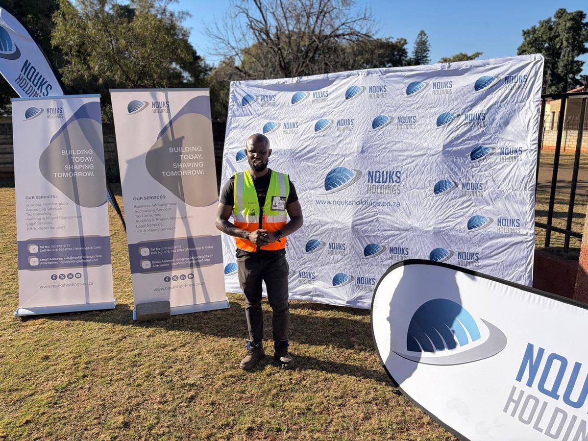 NYDARSA's tweet photo. TESTIMONIAL THURSDAY

“Baie dankie, NYDA, vir die toelaagfinansiering,” said Nqunqa Mhlekazi, Director of Nquks Holdings.

He has expressed words of gratitude to the NYDA Rustenburg Branch for funding his business.

Nquks Holdings (Pty) Ltd is a fast-growing, multi-service business support and logistics company.

This youth-owned enterprise operates primarily out of Mooinooi, Brits, and Rustenburg in the North West province, while maintaining a national footprint. 

The company was recognised as a participant in the National Empowerment Fund Changemakers Incubation.

https://t.co/XG6T1r3TxH 

#NYDA #TestimonialThursday #Funding #NorthWest #SouthAfrica