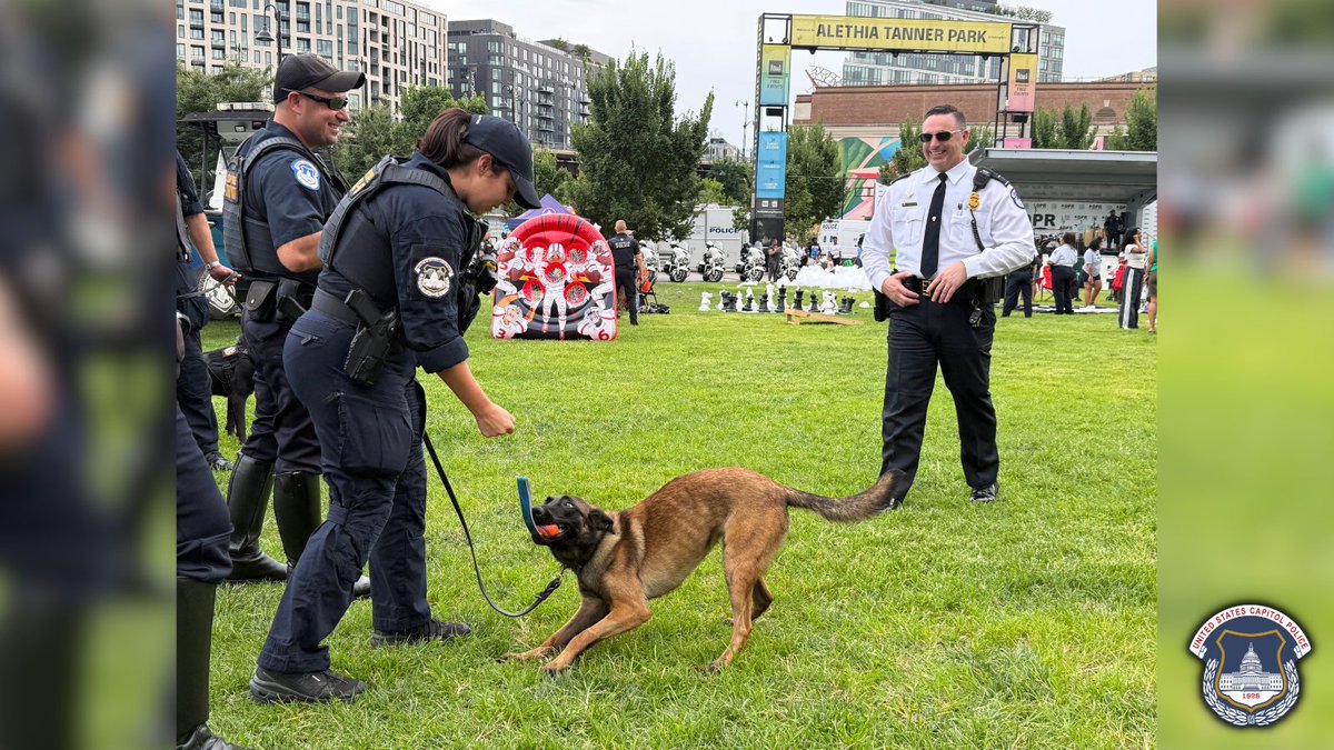 CapitolPolice's tweet photo. National Night Out is a tradition like no other. It's a great time to engage with our community and the law enforcement partners who we work with each day to protect the Congress and the U.S. Capitol.

Thank you @DCPoliceDept for planning another incredible @OfficialNNO! https://t.co/0lKUhFfdpR