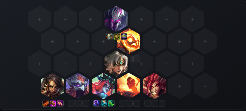 TFTtomus's tweet photo. New Nidalee & Soraka Duo Carry🔥
#TFT #TeamfightTactics #lol #leagueoflegends #lol #spacegods #enchantedwilds #set18 https://t.co/5NZr7MgRnK