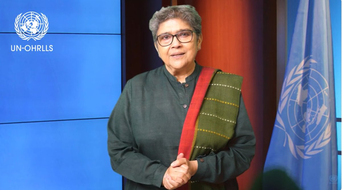 UNOHRLLS's tweet photo. "Landlocked must not mean opportunity-locked."
On #LLDCsDay, @USGRabab_UN marks the 1st anniversary of this Day by honoring 32 countries & 600M+ people, and calling for stronger action on the Awaza Programme of Action (#APoA).
📺 Watch her video message👇
https://t.co/qvnVgwx7Pa