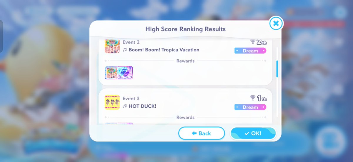 asutorobia's tweet photo. @iTa__MiN お疲れ様でした! I set this score on the US server in the first couple of days of the event and it ended up staying first the whole time. There aren't very many high-scoring subatomo here, the competition on the Japanese server must be tough. 😓 https://t.co/fneHihLZR3