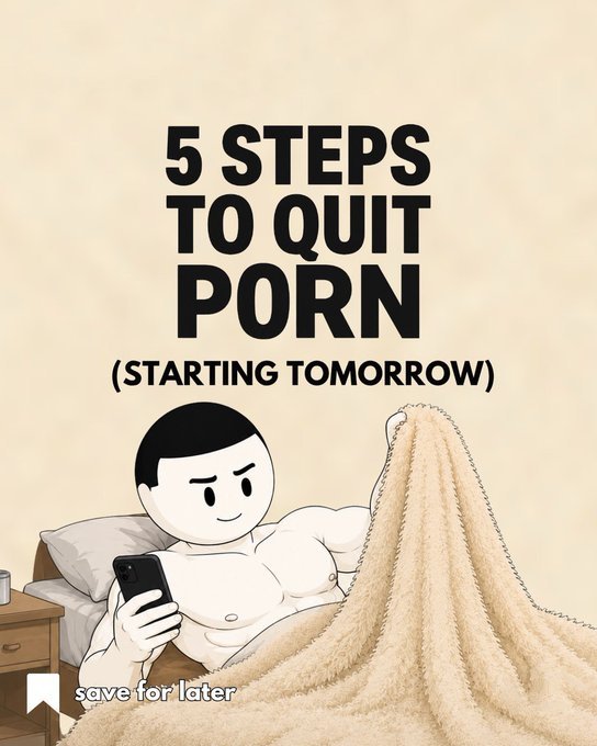 SoaiburR51741's tweet photo. 5 PRACTICAL STEPS TO QUIT P0rN.

(Starting tomorrow) 🧵 https://t.co/S57rg1N6aj