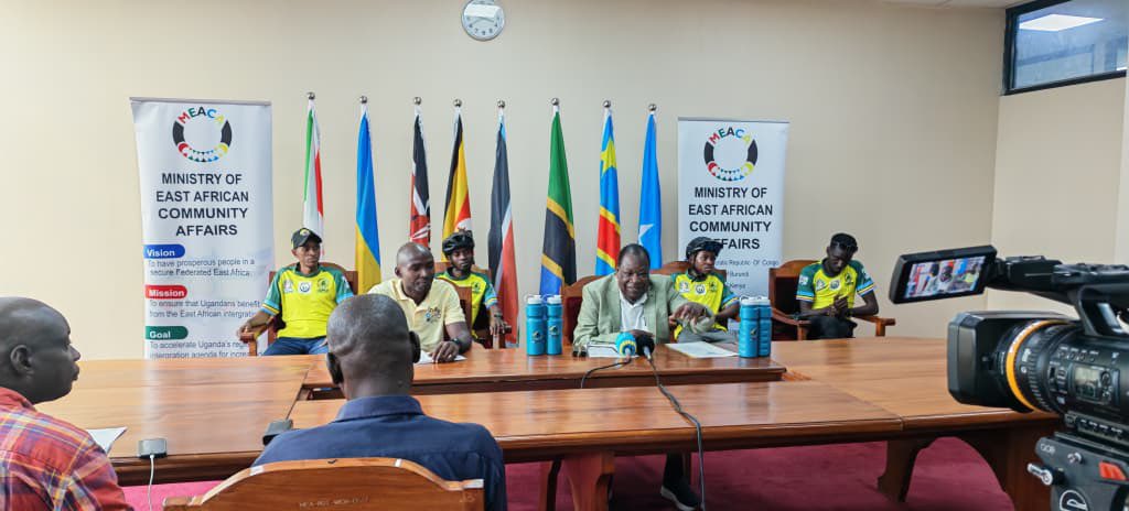 darrendaphine's tweet photo. “Regional integration starts with people. When our youth connect across borders, they help build the united Africa we envision.”~ Hon. James Magode Ikuya, State Minister for East African Community Affairs. #GACS2026
#WheelsOfIntegration | #RideforEastAfrica #PedalBeyondboarders https://t.co/ArYyPJ74AK