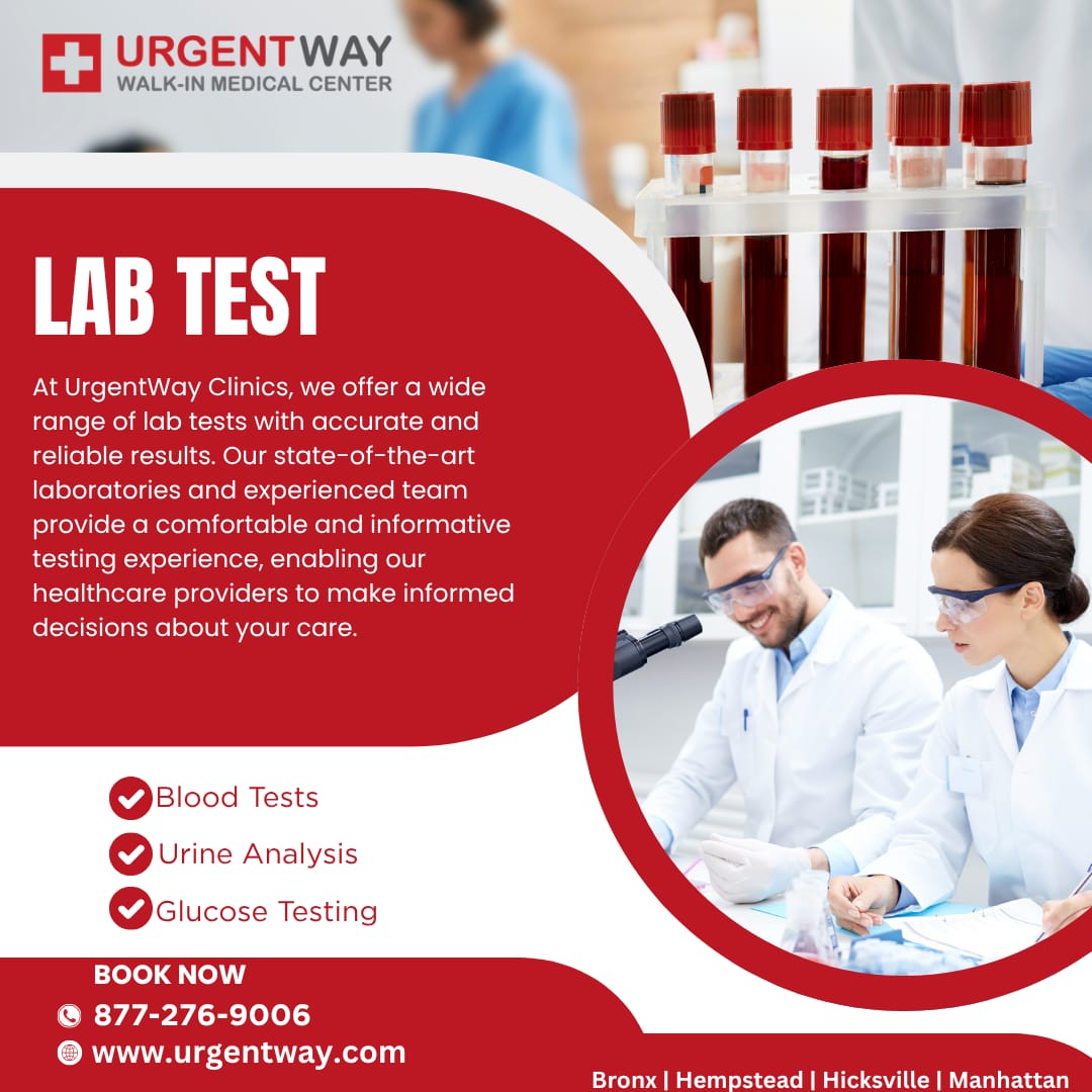 urgentwayNYC's tweet photo. LAB TEST

At UrgentWay Clinics, we offer a wide range of lab tests with accurate and reliable results.

BOOK AN APPOINTMENT OR WALK IN
https://t.co/ULWmHimqbL

#labtesting #labtest #health #laboratory #wellness #anylabtestnow #hospital #labwork #laboratorytest #lab https://t.co/zyRjt0bwBT